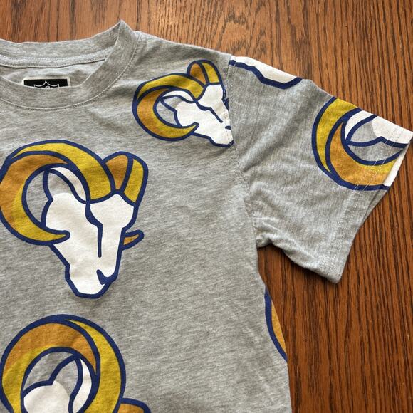 NFL‎ Team Apparel Los Angeles LA Rams Youth Tee Shirt Size Medium 10-12 (2) - Picture 3 of 8